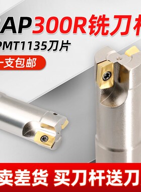 数控铣刀杆BAP300R立铣刀R0.8加工中心CNC1135抗震开粗直角刀杆