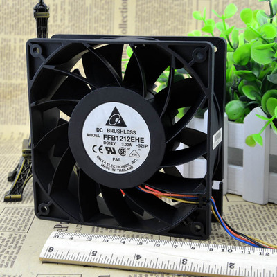 台达风扇 3A 暴力风扇 12cm风扇 FFB1212EHE 12V PWM风扇 3.0A