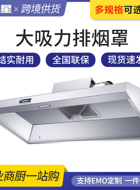 油烟净化器排烟罩商用小型饭店专用环保炸鸡餐饮厨房不锈钢一体机