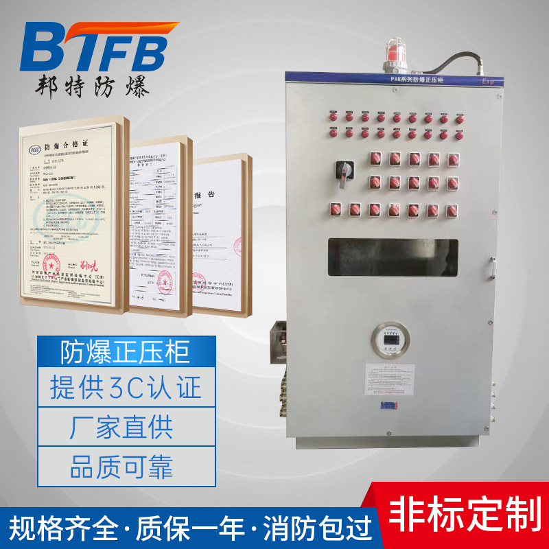 非标定制防爆正压柜PXK防爆柜通风型9U配电柜PLC变频柜防爆电控箱