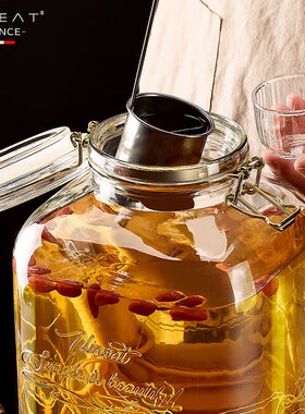 游驿(UIN)玻璃泡酒瓶密封罐家用酿酒坛斤泡酒容器酒瓶