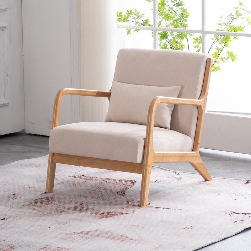 单人沙发椅阳台休闲桌椅实木懒人椅子客厅会客喝茶卧室看书休息椅,住宅家具,沙发椅,淘宝优惠券,粉丝福利购,淘宝优惠卷