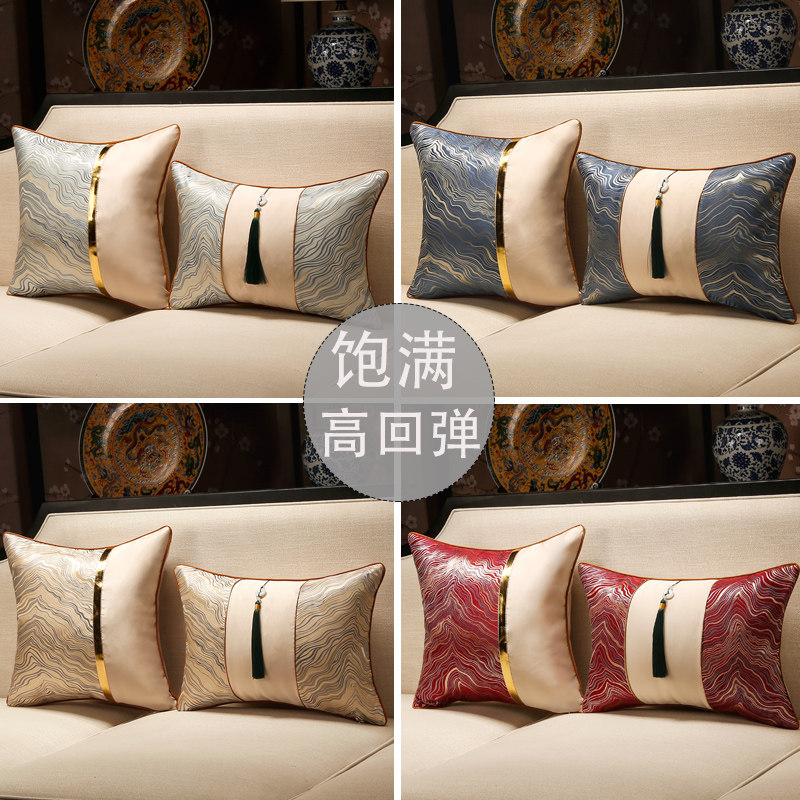 新抱枕红木沙发靠垫红色客厅床头靠枕软包喜庆腰枕含腰靠垫,居家布艺,床头靠垫,淘宝优惠券,粉丝福利购,淘宝优惠卷