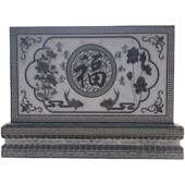 石雕照壁汉白玉影壁墙屏风青石大理石别墅庭院福字新浮雕壁画