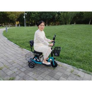 电动三轮车小型家用折叠车单人轻便锂电代步三轮车