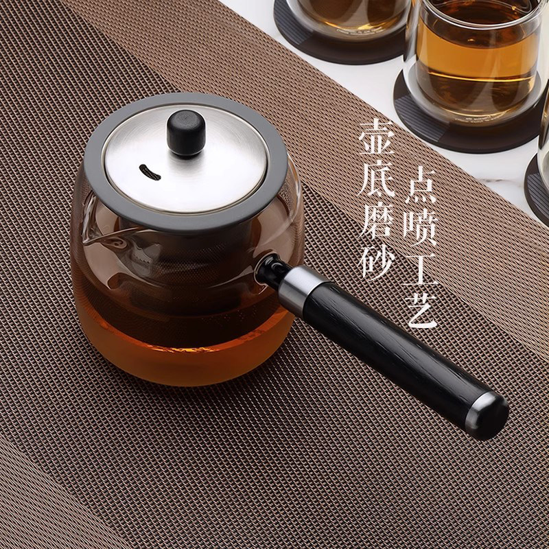 英国LITTLERAINDROP侧把壶玻璃茶壶煮茶壶泡茶器防烫围炉功夫茶具,餐饮具,茶壶,淘宝优惠券,粉丝福利购,淘宝优惠卷