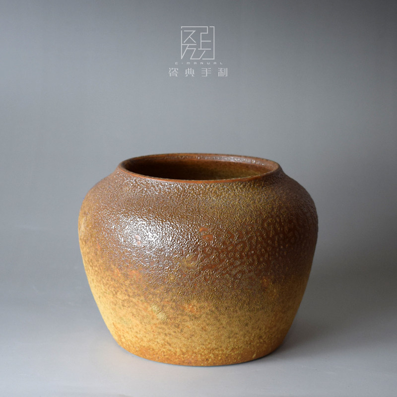 手工粗陶陶罐瓶现代欧式插干器客厅家居软装饰品,家居饰品,花瓶,淘宝优惠券,粉丝福利购,淘宝优惠卷