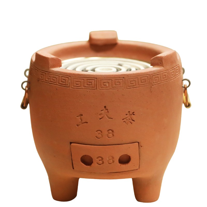 迷你小巧型复古电陶热丝功夫茶红泥炉砂铫陶壶装烧水煮茶炉
