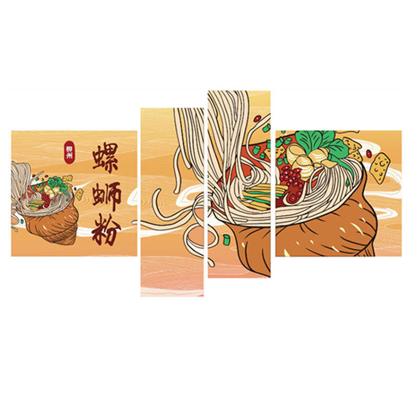 螺蛳粉店内墙面装饰品米粉线饭店海报广告创意纸画小吃餐饮装修,家居饰品,文化墙贴,淘宝优惠券,粉丝福利购,淘宝优惠卷