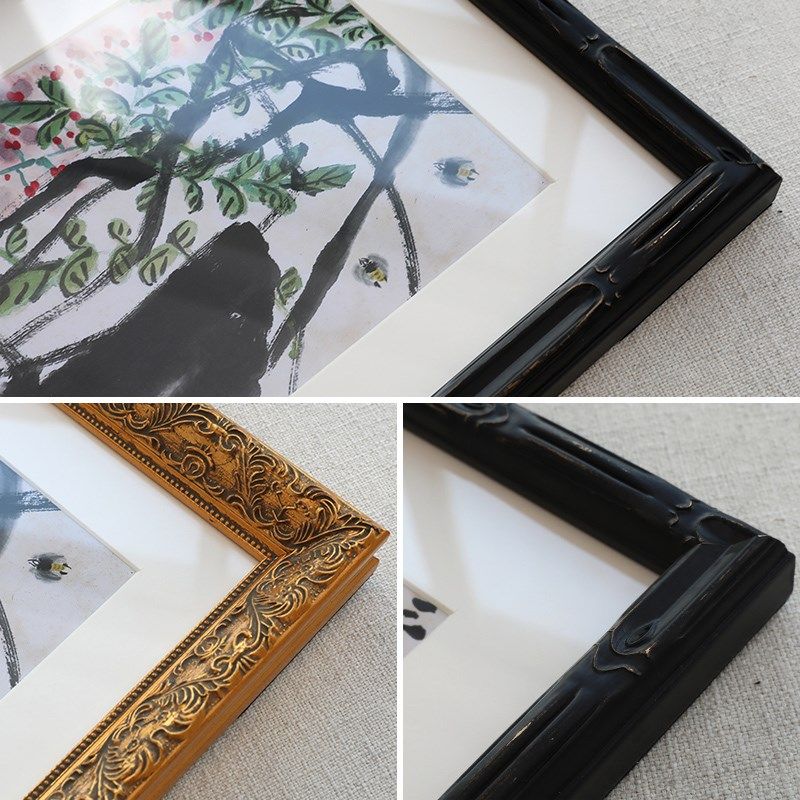 齐白石法式中古风书房茶室卉挂画玄关柜实木装饰画,家居饰品,现代装饰画,淘宝优惠券,粉丝福利购,淘宝优惠卷