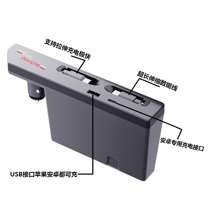 适用于大众帕萨特车载充电器拓展坞超级快充配件改装车内饰品