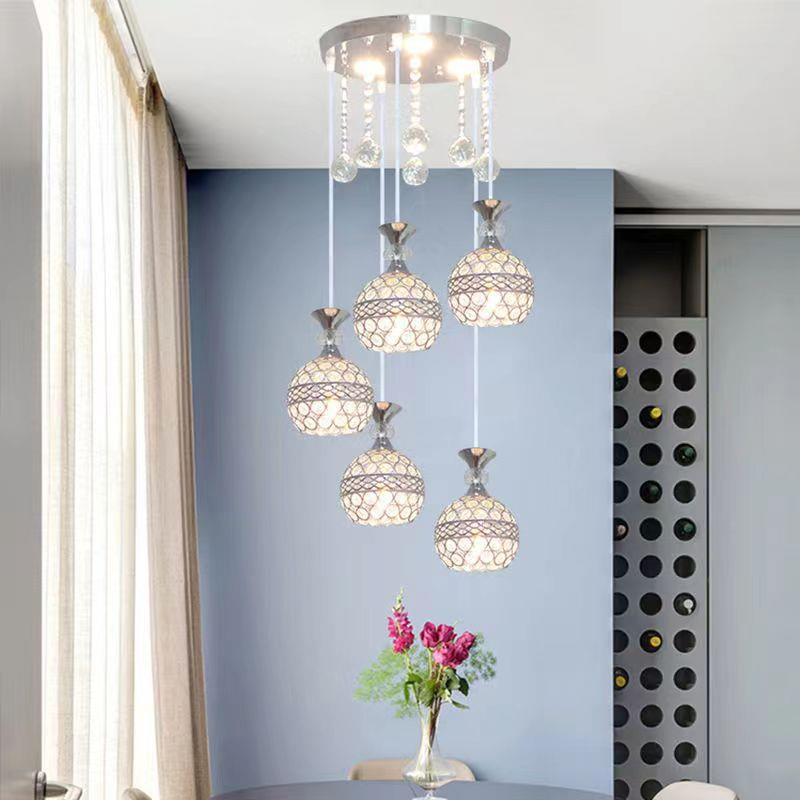 供应欧式水晶餐吊灯外销简约客厅吧台三头吊灯楼梯过道小吊灯