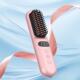 跨境懒人直发梳负离子护发不伤发便携式 充电造型梳卷直两用不插电