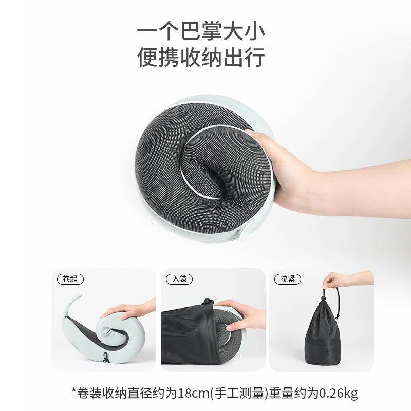 u型枕颈枕可收纳飞机枕办公室午睡护颈枕记忆棉脖枕可折叠