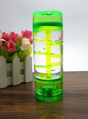 中柱转盘滴 创意螺旋滑梯油漏 沙漏计时器玩具 流沙液体摆件礼物