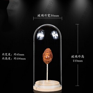 核桃橄榄核雕展示盒文玩核桃葫芦收纳盒透明核桃密封盒核桃收纳盒