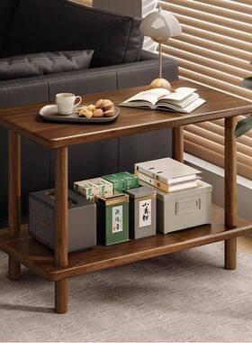 实木边几60x60桌子家用客厅中式茶几桌子小方桌沙发边桌角几边柜