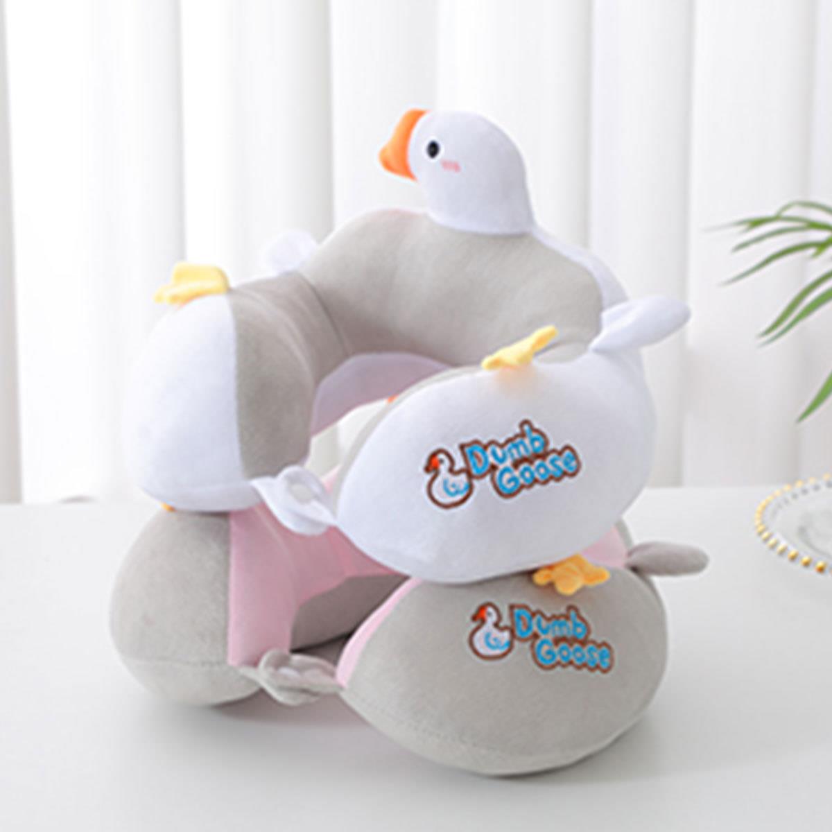 u型枕头护颈枕卡通飞机旅行头枕颈部靠枕办公室便携学生鸭子颈枕