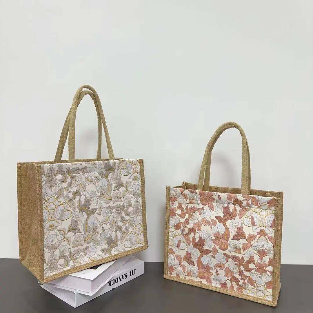 帆布包包女手提包新款大容量麻布手提袋女ins上班通勤托特包