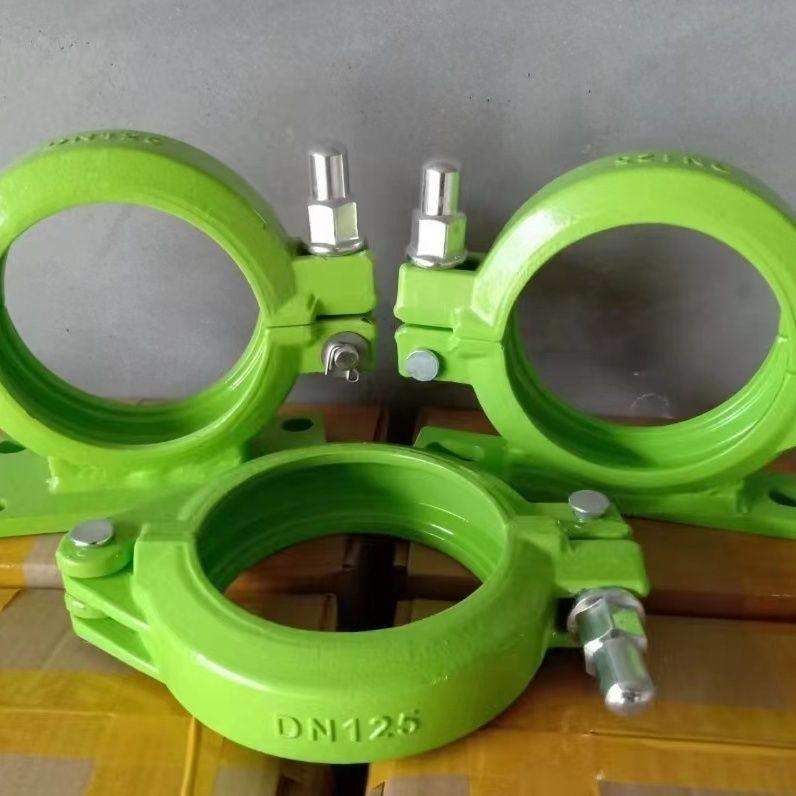 泵管管卡125管卡100管卡80管卡地泵管卡扣天泵浦车125管卡4孔座卡