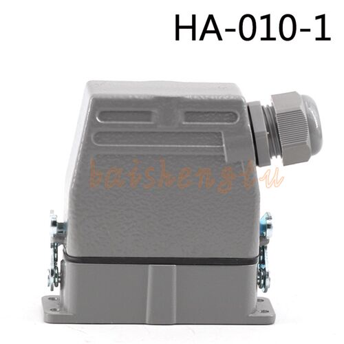 工业防水小型矩形航空插 HA-010-1 10芯 重载连接器 HA-010-F/M