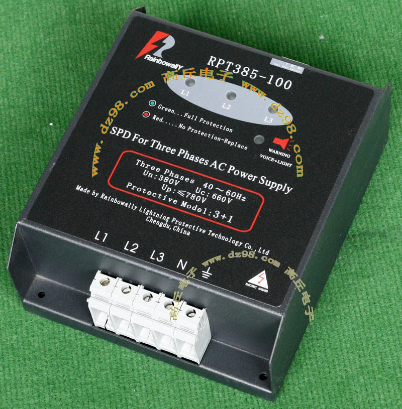 全新 RainbowallY RPT385-100 三相 电源 浪涌 保护器 防雷器