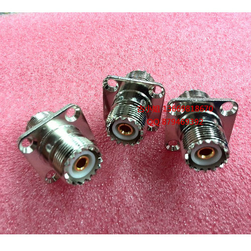 UHF-KKF射频同轴连接器M母转M-KK直通延长接头纯铜SL16-KKY驳接头
