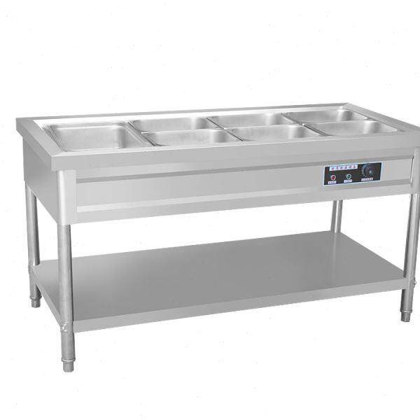 快餐保温台商用加热不锈钢保温菜台汤池保温打菜售饭台快餐车摆摊