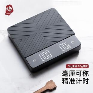 厨房烘焙计时电子秤迷你家用专用咖啡称5kg量程0.1克高精度