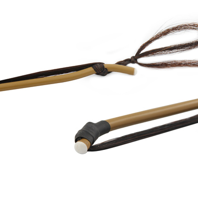 GJ101  演奏京胡弓子 琴弓工子拉弓红棕马尾毛箭U竹手工75cm长