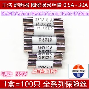熔芯 RO54 R054 正熔 250V 熔断器 5x20mm 陶瓷保险丝管