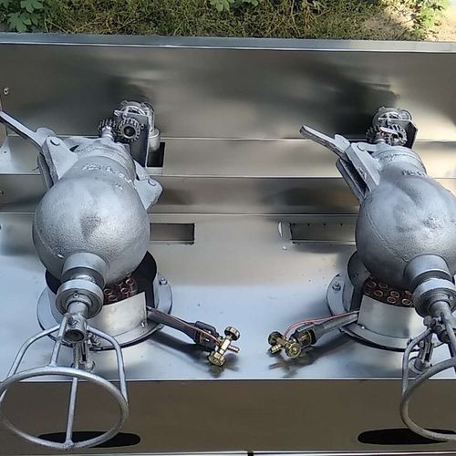 新型干嘣鸡爆炸机多功能鸡鸭小龙虾栗子多种化双锅干蹦机厂家直销