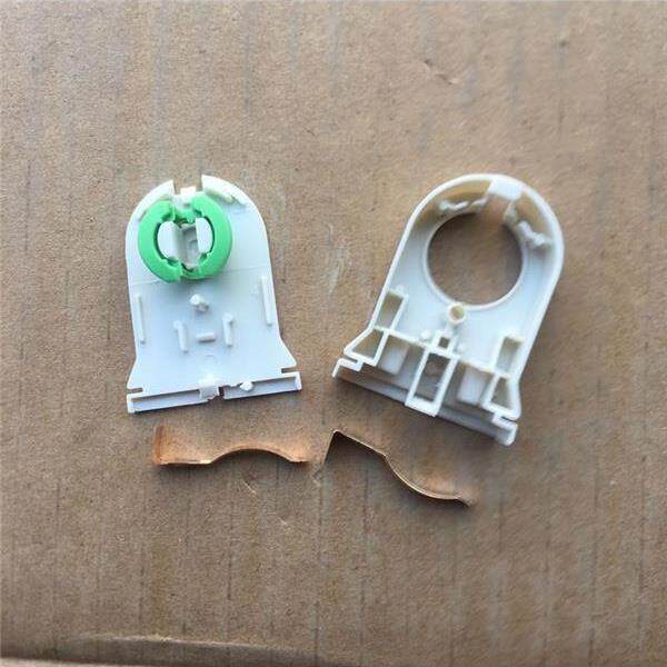 实用t8支架头灯座头led灯管灯座灯脚日光灯荧光灯老款配件灯管