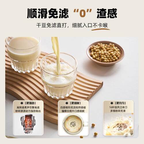 BP-SM08s德国蓝宝破壁机家用小豆浆机动全自低噪多功料型理机2能0