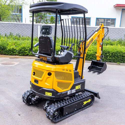 Excavator新款农用微型履带挖掘机家用果园开荒挖土破碎小挖机