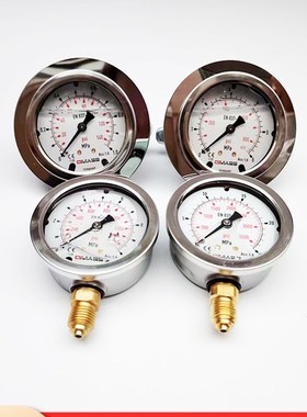 DMASS德玛仕EN837-1德国压力表MBB06U-400-1-Z-Z油压表液压表YN60