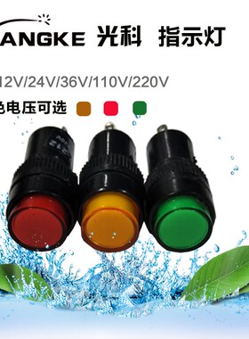 NXD-212电源发光信号灯黄绿红色电压6V12V24V36V110V220V380V