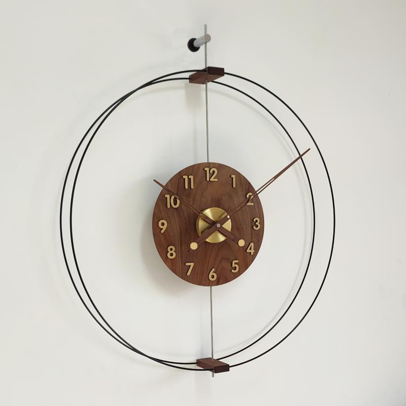 2023新客款厅表西班牙极简网红饰餐BHZ厅装挂钟静音静大气玄关音