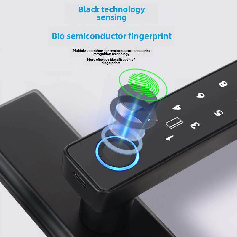 室内指纹锁卧室办公室械密码锁间无MEO球孔可房调更换家用形机锁