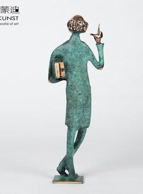 阿斯蒙礼迪德摆国进口精致雅铜件高端品书房118171玄关装饰教优师