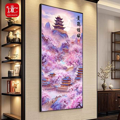 钻石画2025新款客厅发装画挂画入D0127户玄关沙背墙饭厅饰自粘d景