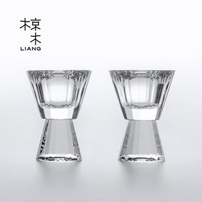 木切白酒杯套装家用K9水晶椋210100杯酒品杯高级冷感小酒杯礼盒装