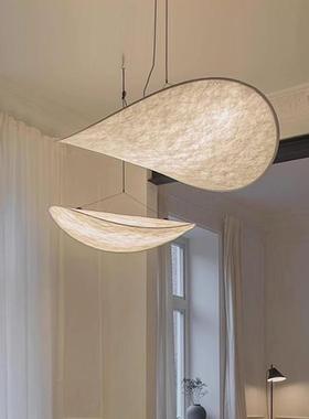 日式侘寂风吊CUM灯简约卧室灯设计师款民饭厅吊灯蚕北艺宿术丝吊
