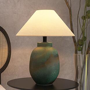 中民古风陶瓷台灯现床代新中式酒店宿卧63353室头灯日式计侘寂风