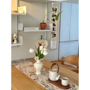 【长艺阪桌】旗法式大气高端防原木风格水咖RPA啡桌桌布布