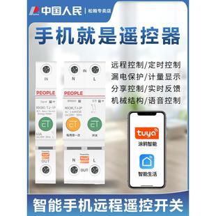 涂鸦Wii计量漏电保护器22家0V手机远程控制开时关定智能断路F器用