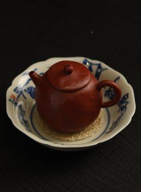 陶瓷ts-秘青古青花茶壶承储水培壶干彷泡台托 托盘垫垫壶高端功夫