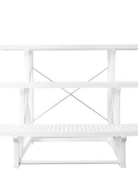 RIS花架台客厅I户外庭院料花盆架子三层阶梯花盆架式室外爱阳丽塑