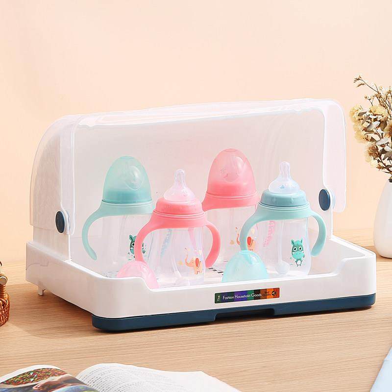 塑胶收纳盒宝宝奶瓶收纳箱碗保洁盆水杯整理箱婴儿餐具防尘收纳箱,家庭/个人清洁工具,杯架,淘宝优惠券,粉丝福利购,淘宝优惠卷