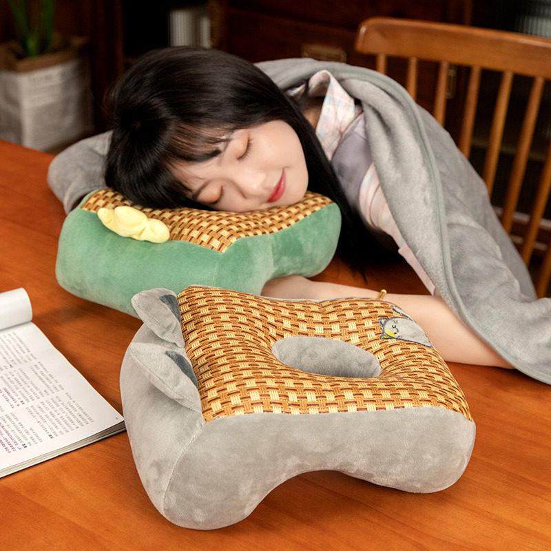 夏季冰丝凉席午睡枕头趴趴枕小学生趴桌上午休抱枕办公室睡觉神器,居家布艺,午睡枕,淘宝优惠券,粉丝福利购,淘宝优惠卷